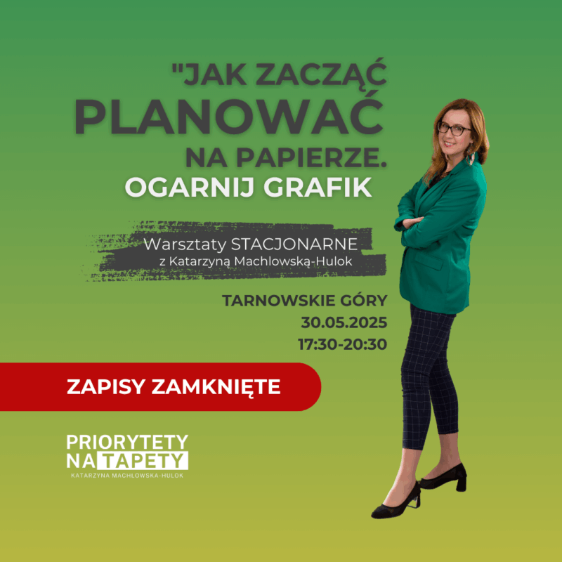 OGARNIJ GRAFIK. Jak zacząć planować na papierze?